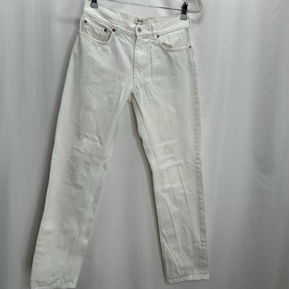 Acne Studios white jeans 26 slim leg preppy nautical clean